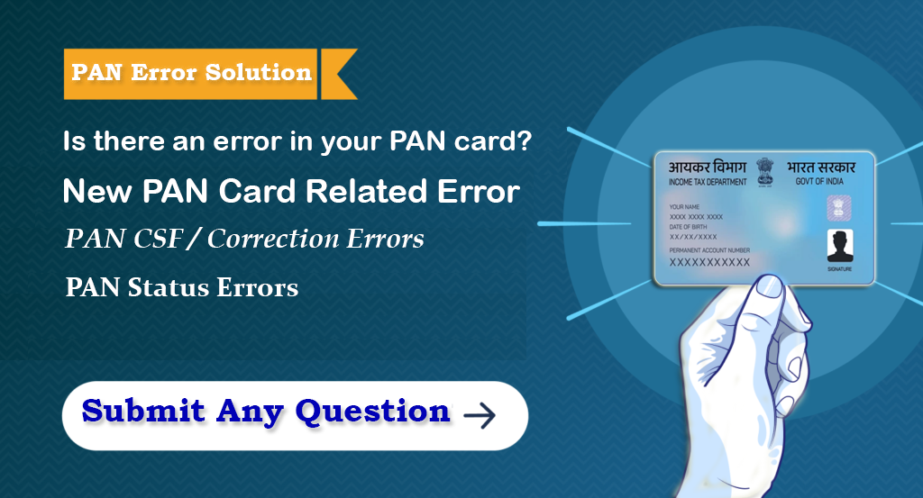 PAN Error Solution Image